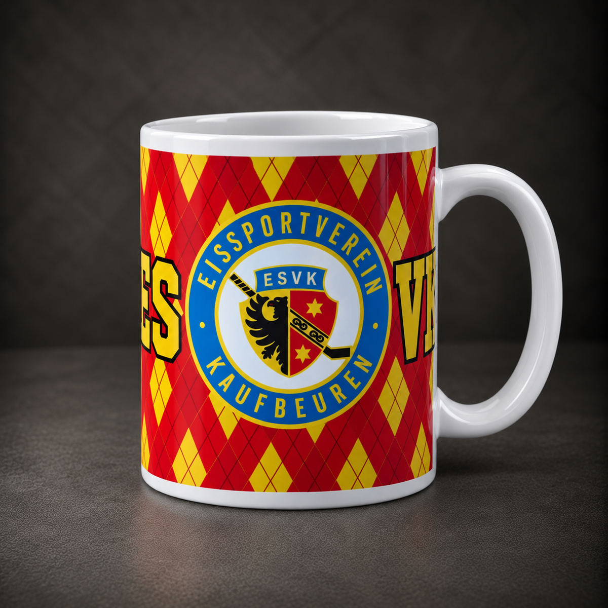 ESVK Tasse Rot-Gelb – Weiß