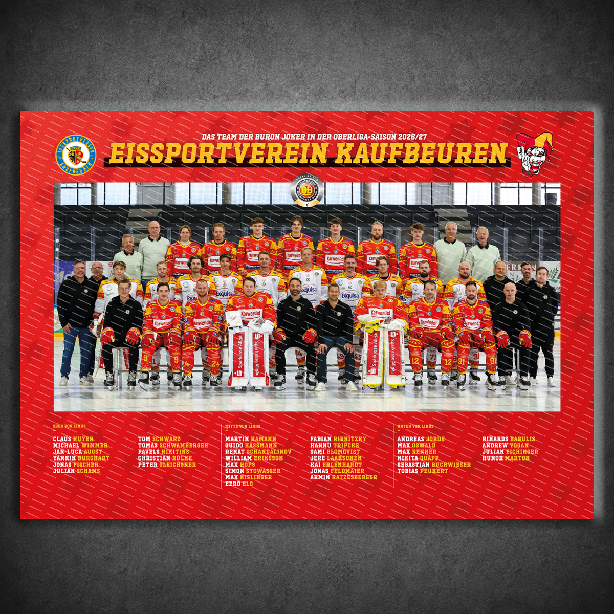 ESVK Mannschaftsposter 2026/27 – A3