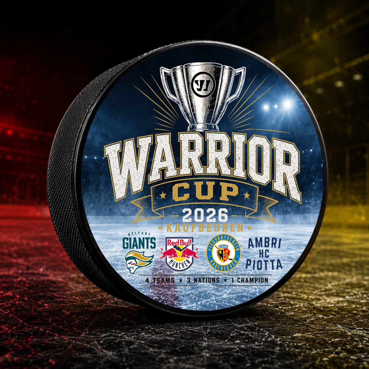Warrior Cup 2026 Puck – Official Event Puck