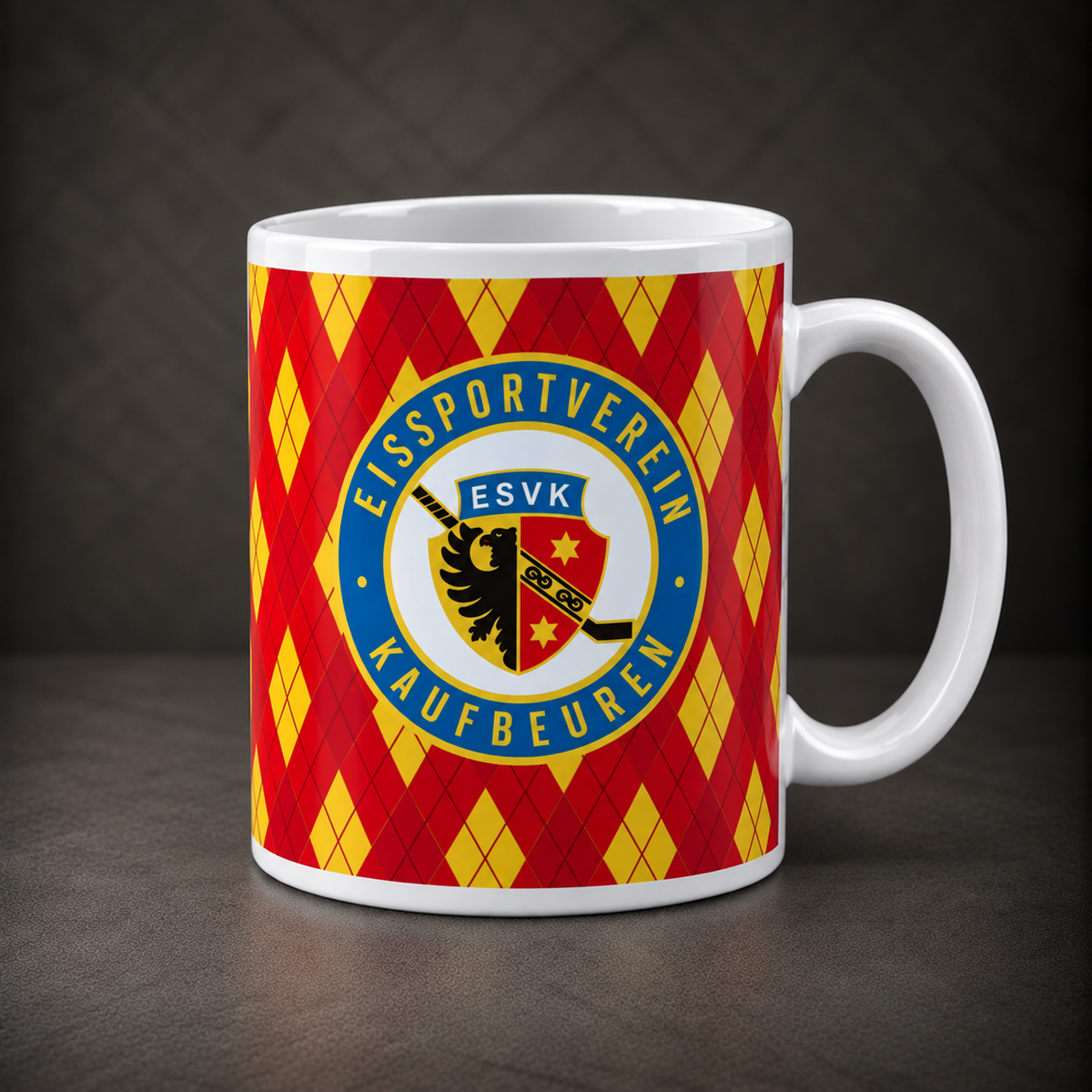 ESVK Wappen Tasse – Rot-Gelb