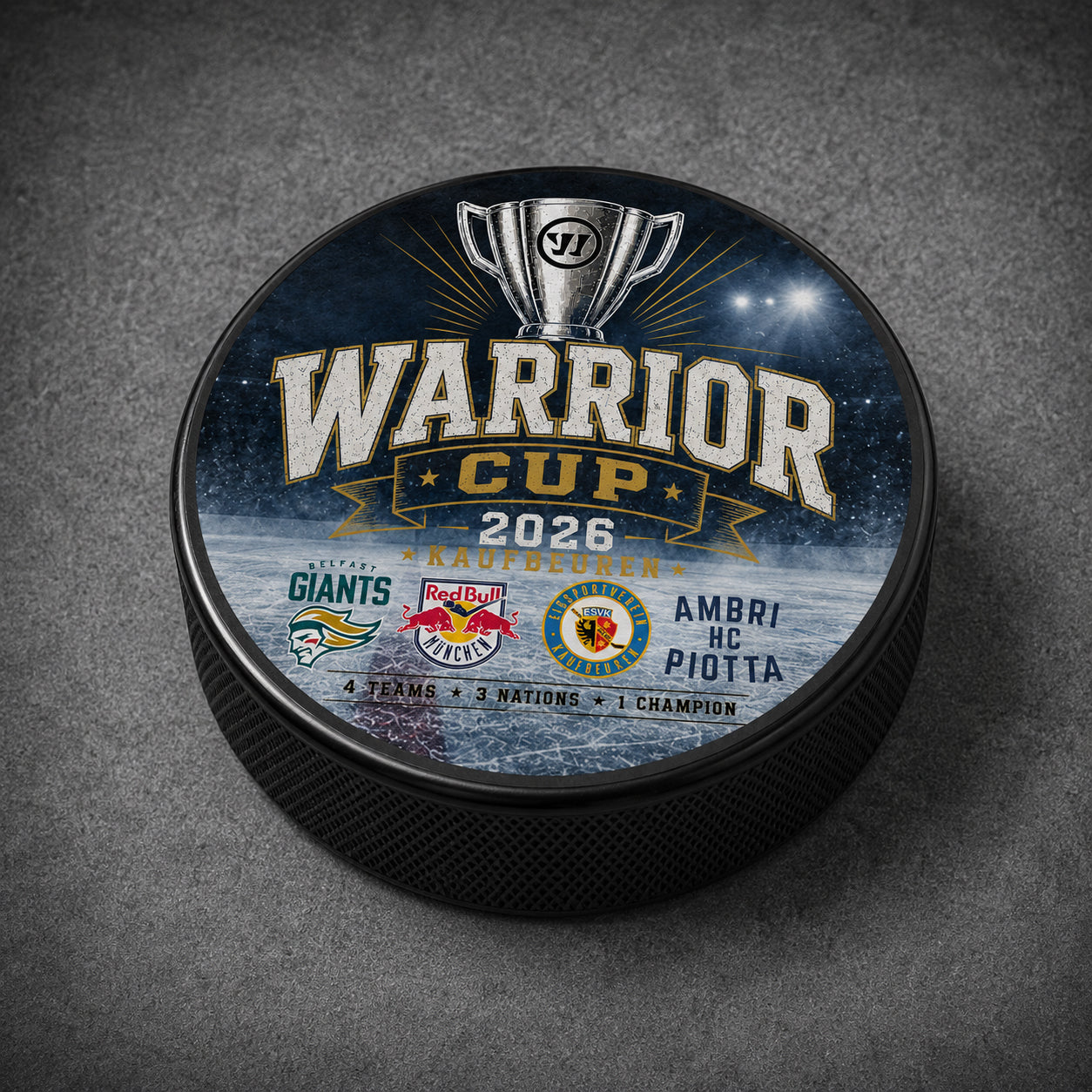 Warrior Cup 2026 Puck – Official Event Puck